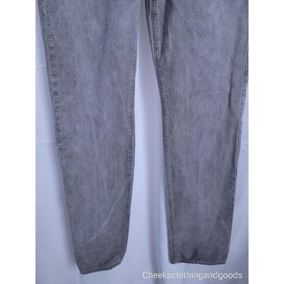 7FAM Standard Fit Button Fly Greyish Brown Jeans Men's 31x34  7 For All Mankind - Picture 3 of 8